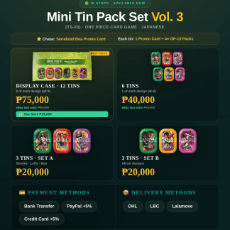 One Piece Card Game (Japanese) Mini Tin Pack Set Vol. 3 [TS-03]