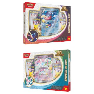 Pokémon 30th Anniversary ex Box (Sylveon + Greninja) — CASE ORDER ONLY